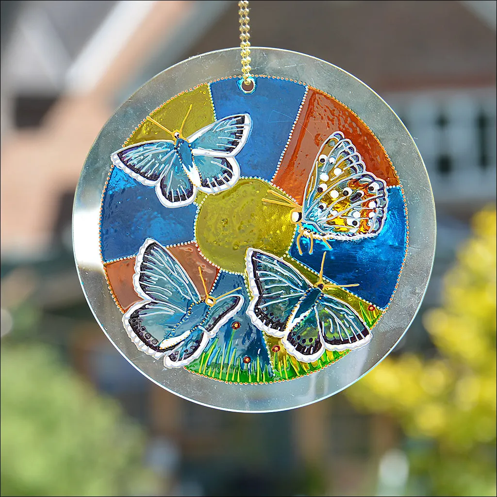 Chalk Hill Blue Butterfly Suncatcher