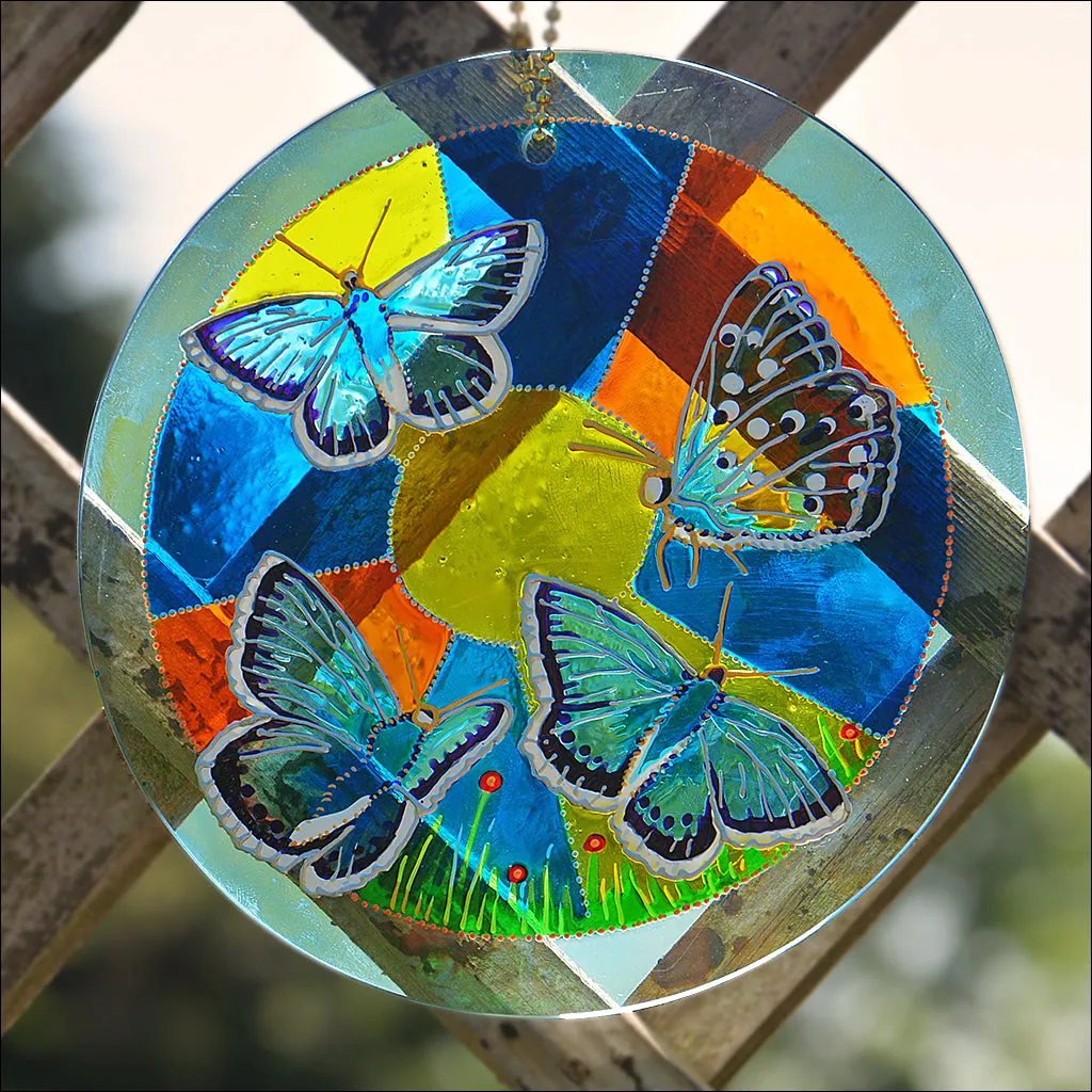 Chalk Hill Blue Butterfly Suncatcher