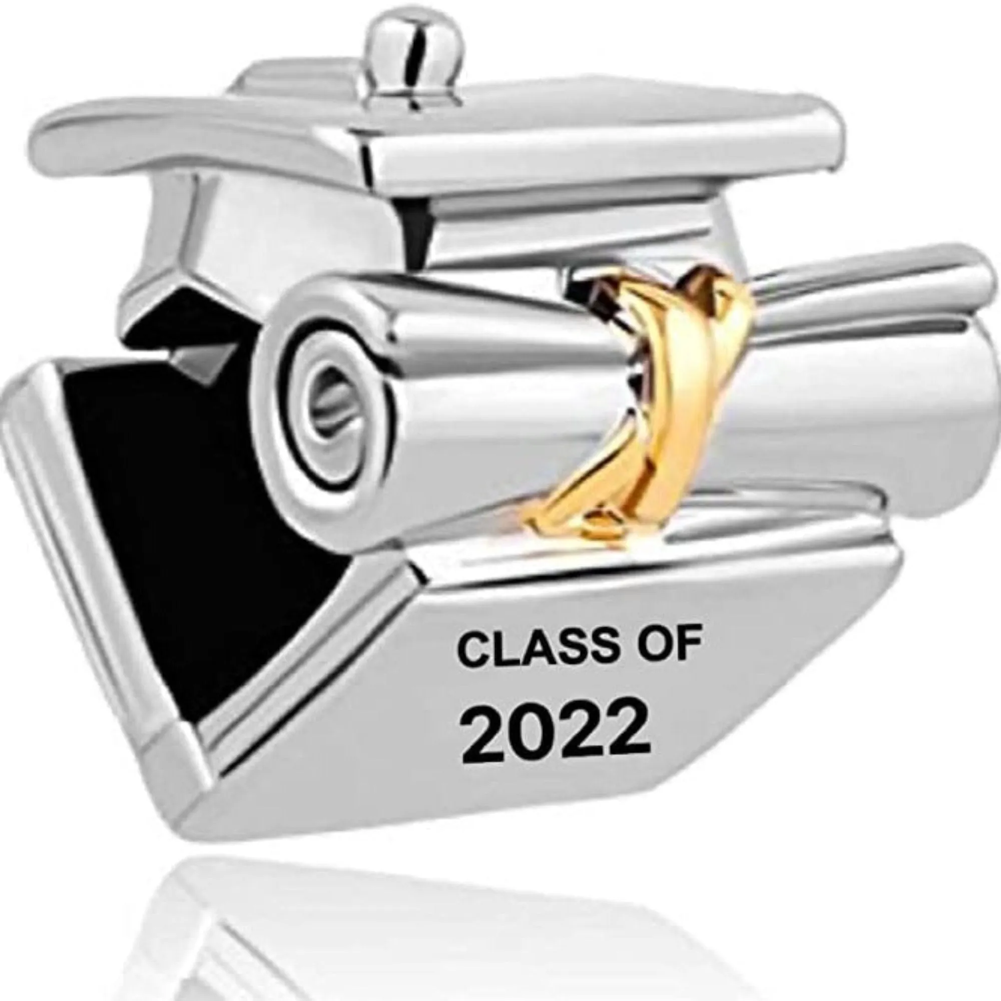 Class of 2022 Graduation Hat Diploma Bead Charm