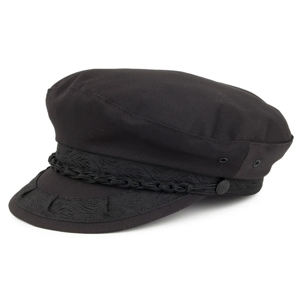 Classic Cotton Greek Fisherman Cap - Black