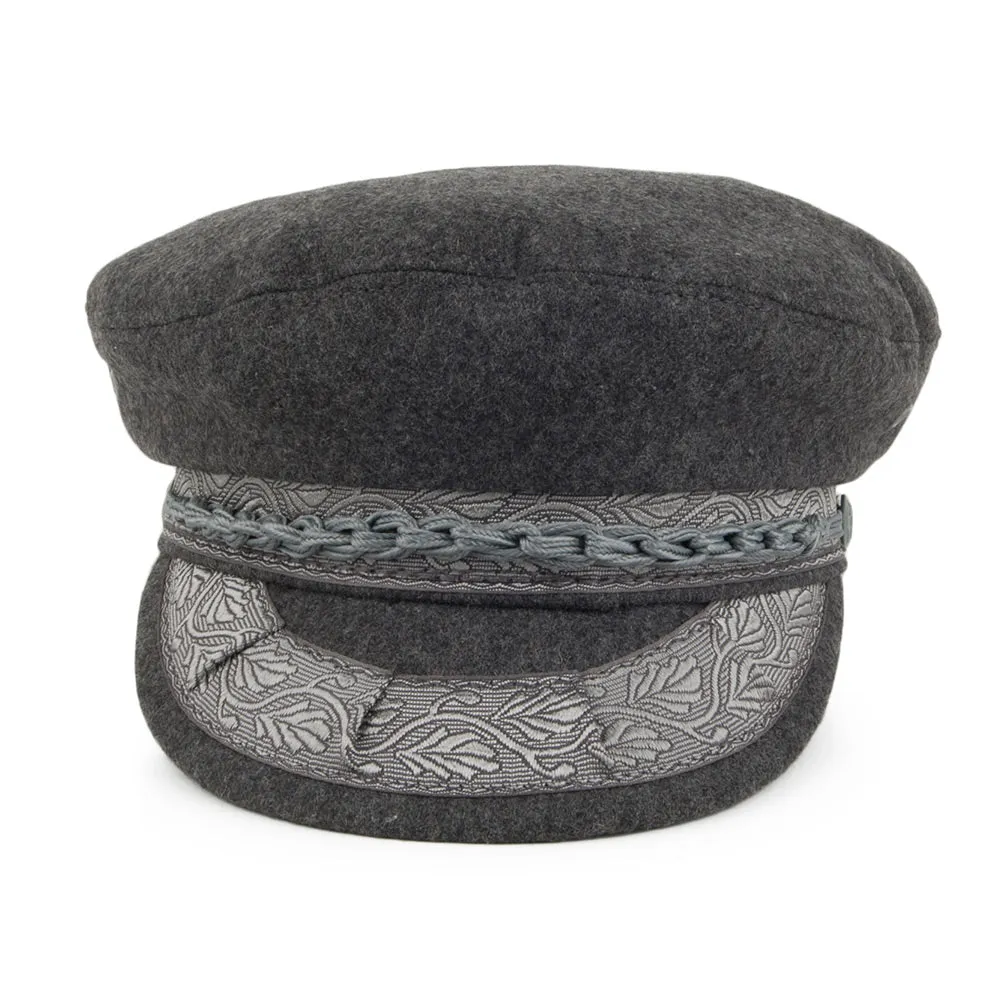 Classic Wool Greek Fisherman Cap - Grey