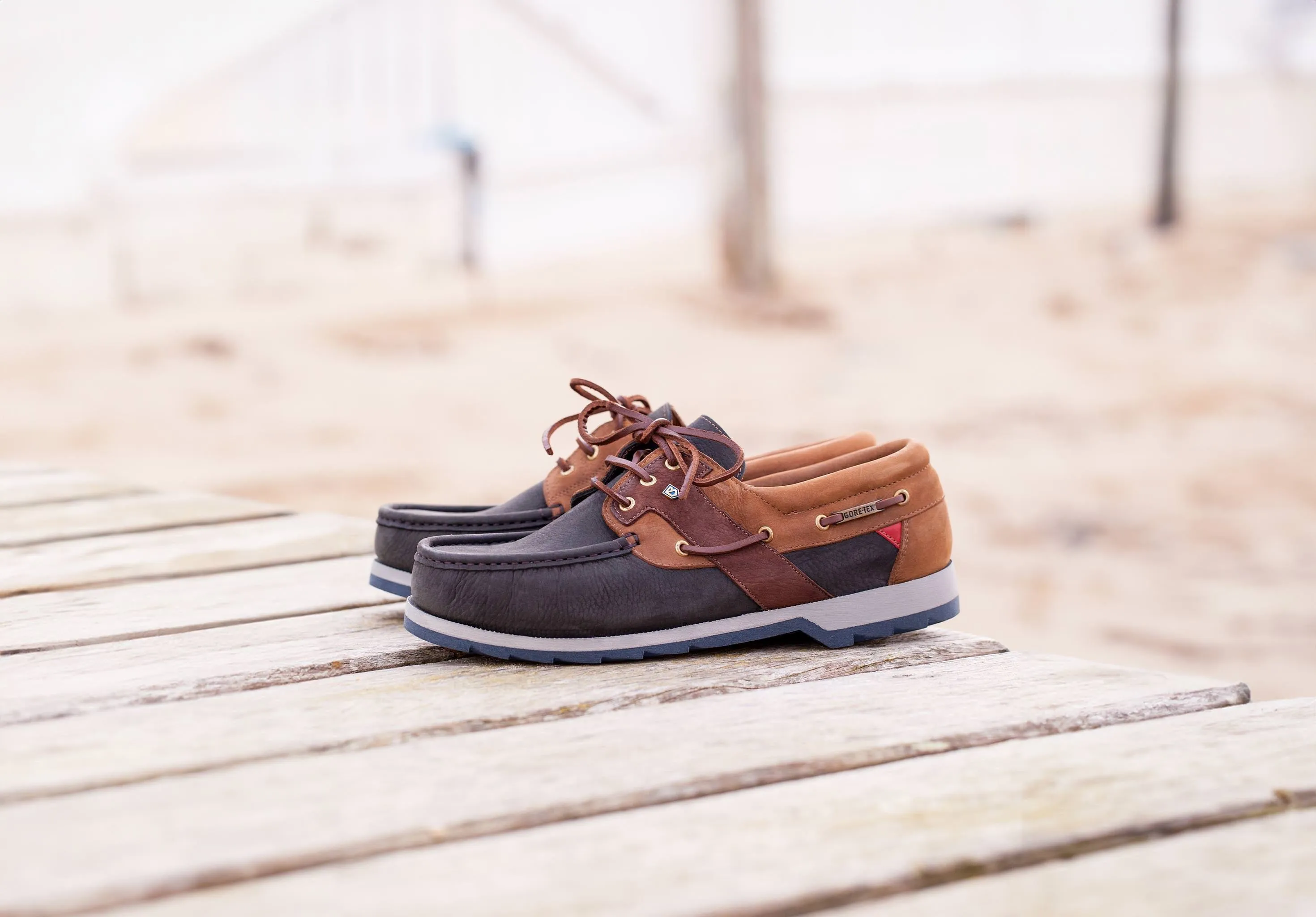 Clipper Deck Shoe - Navy/Brown