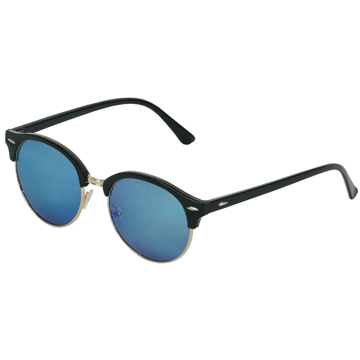 Clubmaster Fashion Sunglasses Black/Gold/Blue