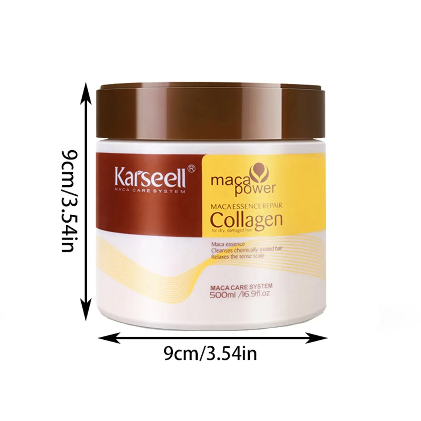 Collagen Hair Deep Conditioning Argan Oil Collagen Hair Mask for Dry Damaged Hair All Hair Types 16.90 Oz 500Ml