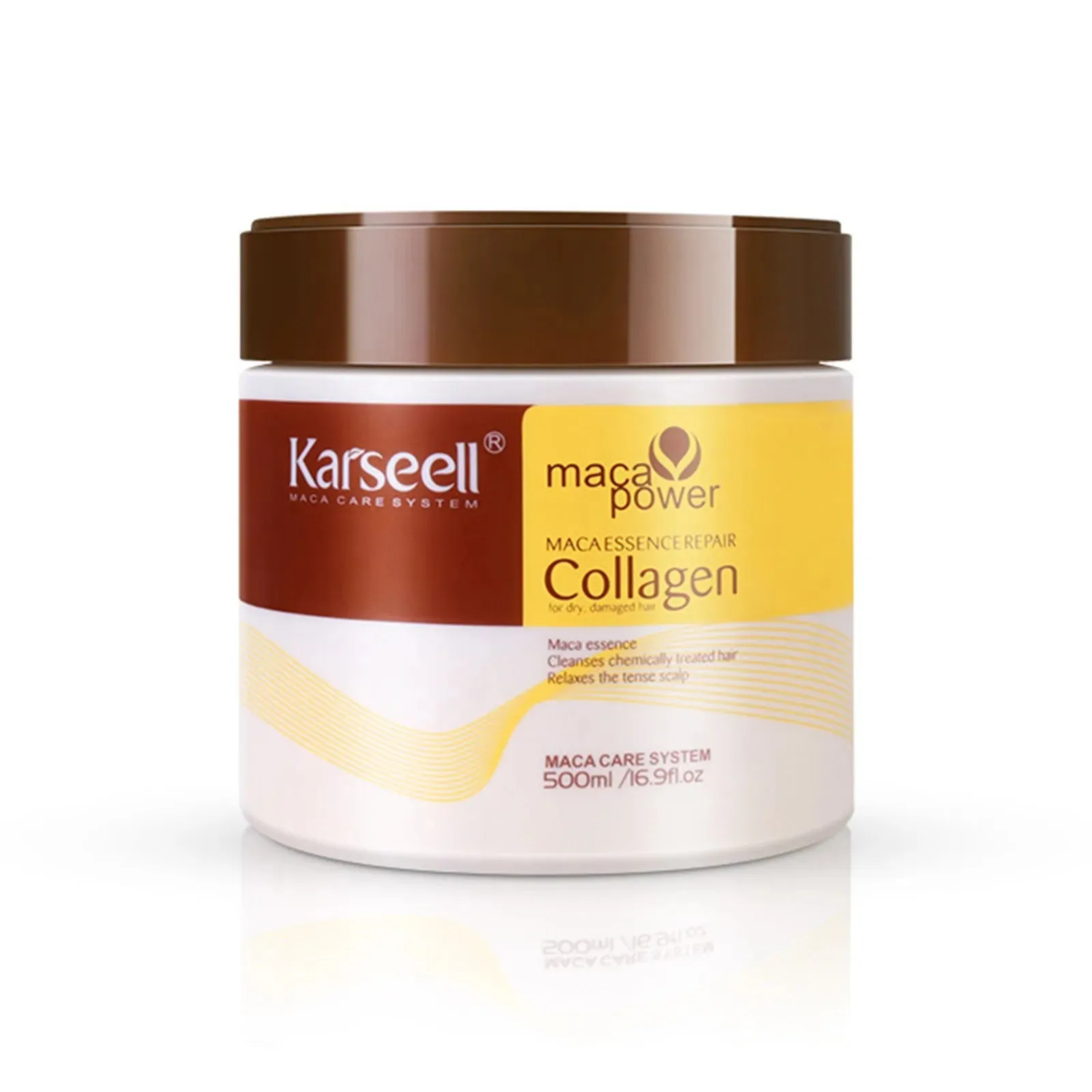 Collagen Hair Deep Conditioning Argan Oil Collagen Hair Mask for Dry Damaged Hair All Hair Types 16.90 Oz 500Ml