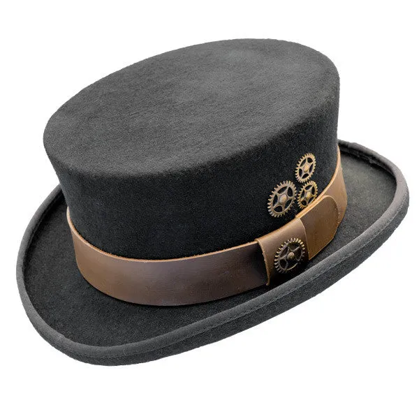 Conner - Low Crown Steam Punk Top Hat