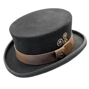 Conner - Low Crown Steam Punk Top Hat