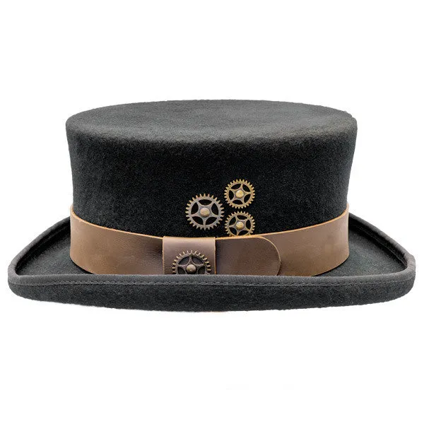 Conner - Low Crown Steam Punk Top Hat