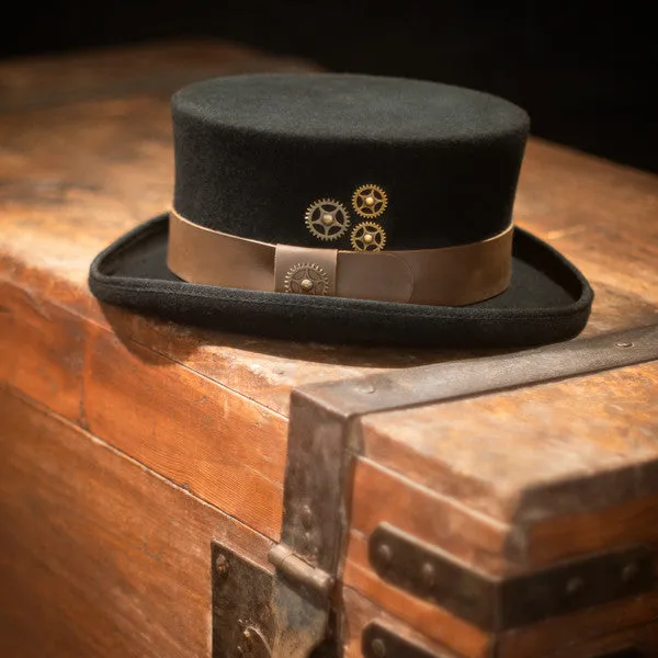 Conner - Low Crown Steam Punk Top Hat