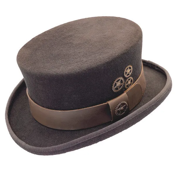 Conner - Low Crown Steam Punk Top Hat