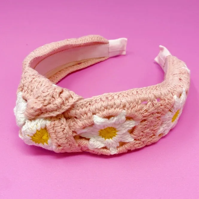 CROCHET DAISY HEADBAND