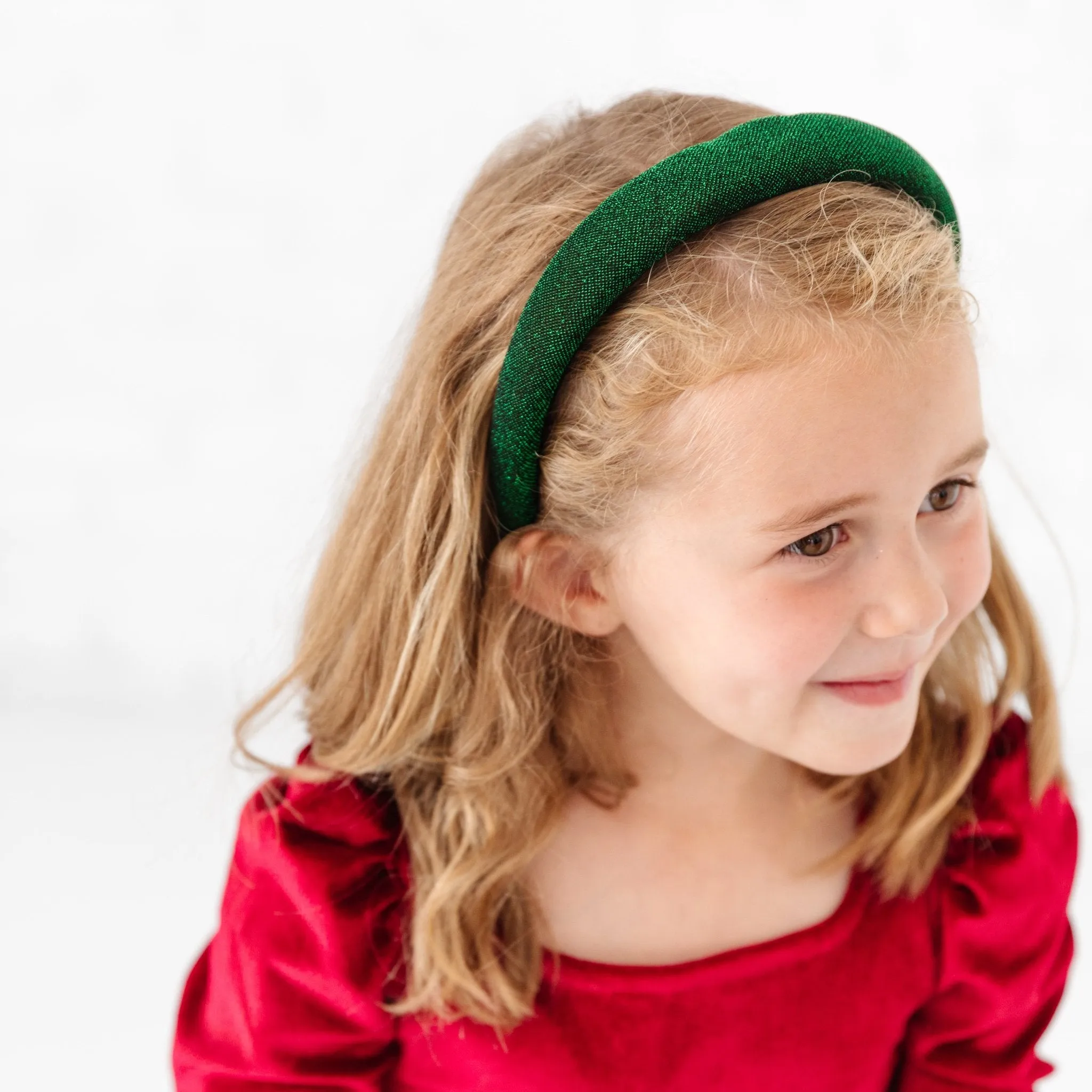 Cushioned Headband - Sparkly Green