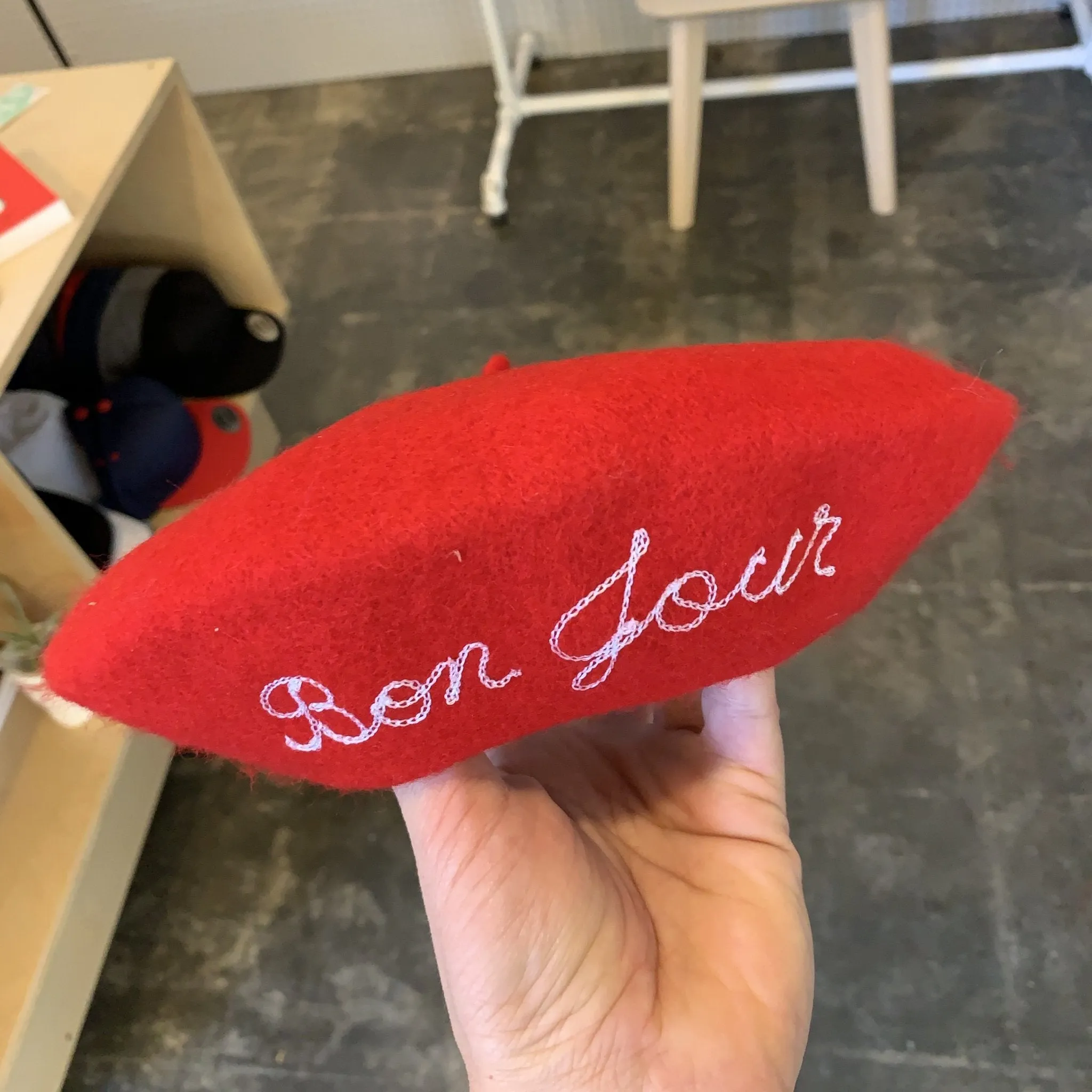 Custom Chainstitch Beret