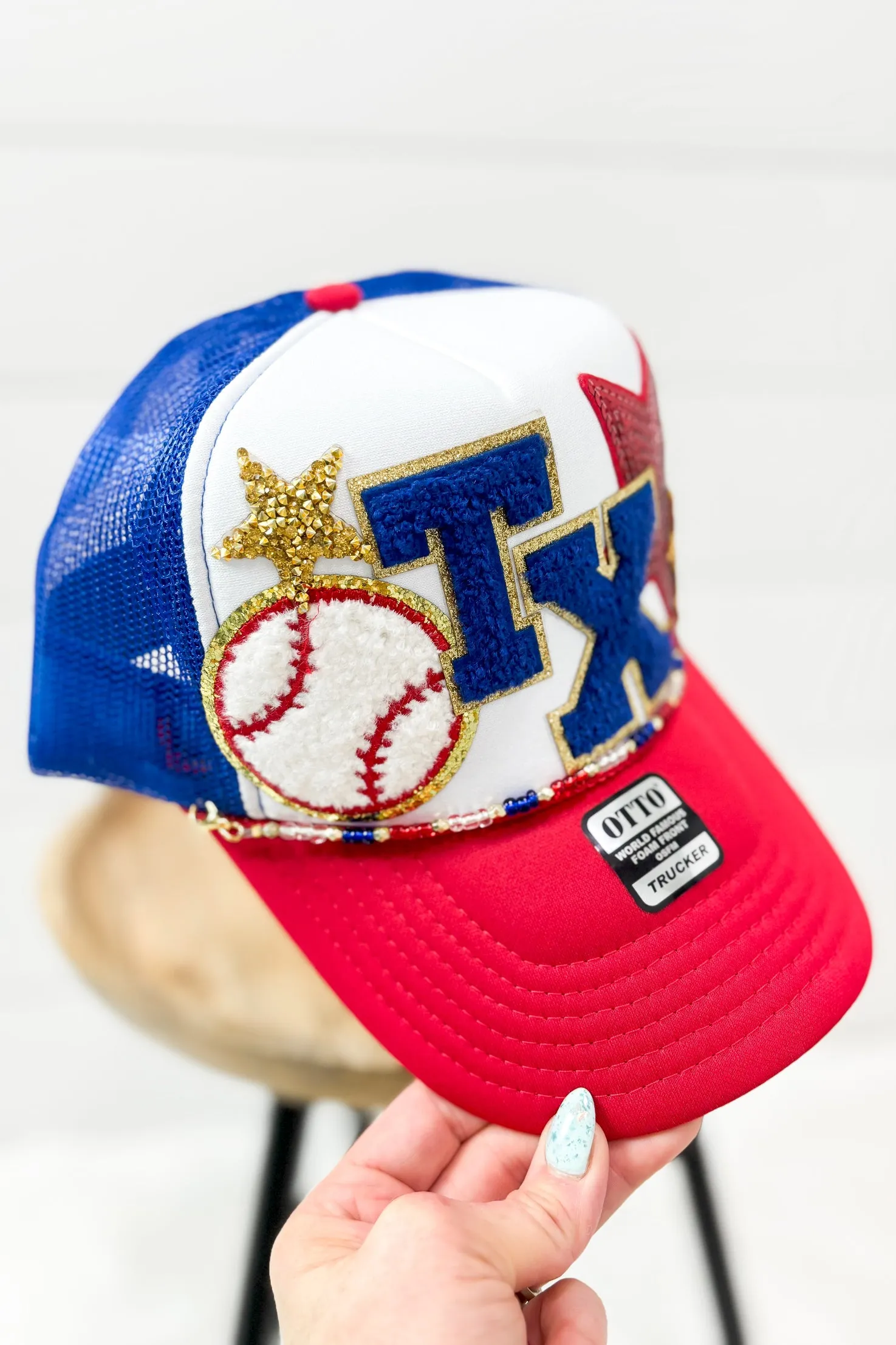 Custom Trucker Hat - TX Baseball