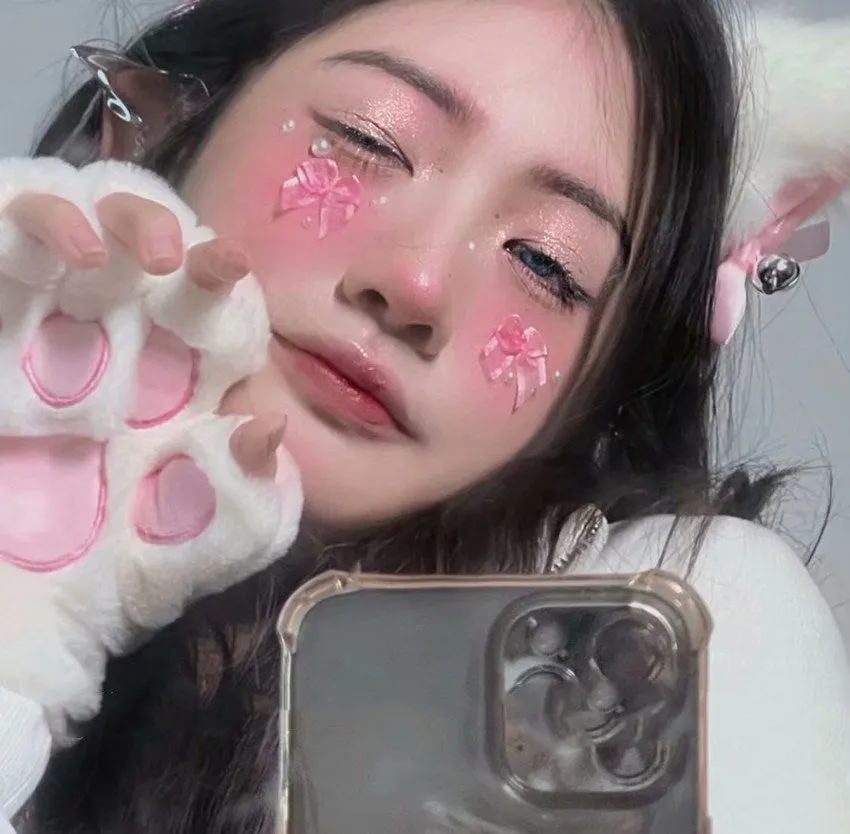 Cute anime cat paw gloves PL51915