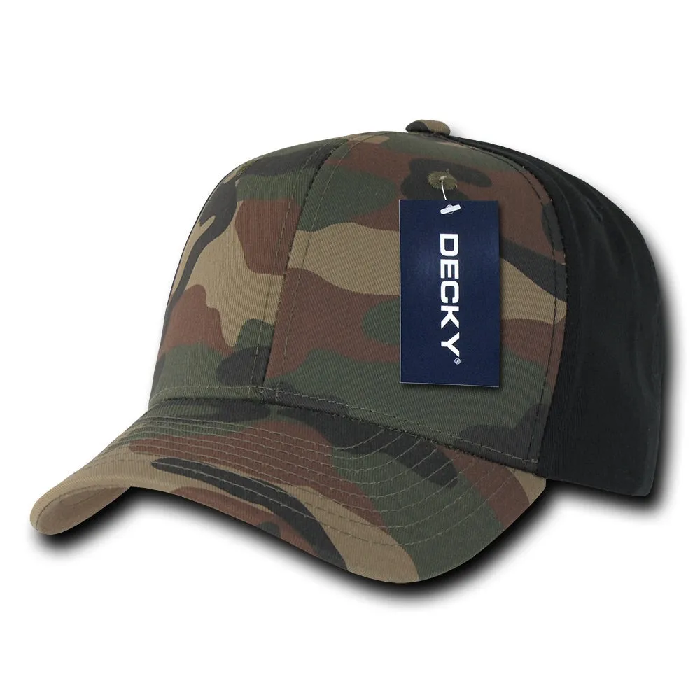 Decky 1048 6 Panel Mid Profile Structured Camo Cap - CASE Pricing