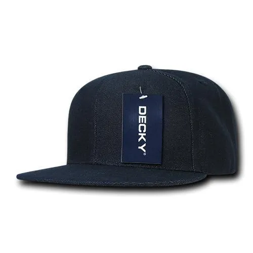 Decky 1090 Denim Snapback Hat, 6 Panel Denim Snapback Cap