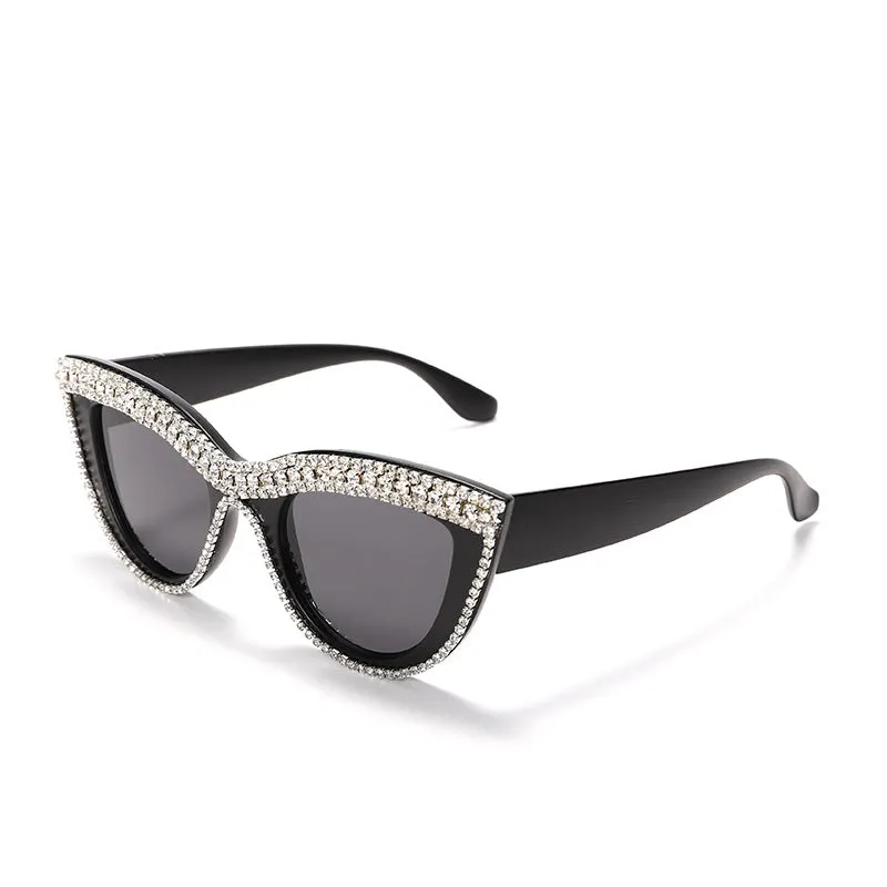 Diamond Cat Eye Sunglasses