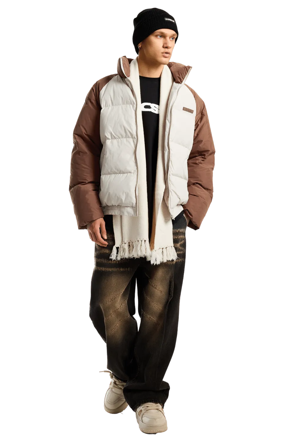 Drop Shoulder Puffer Jacket