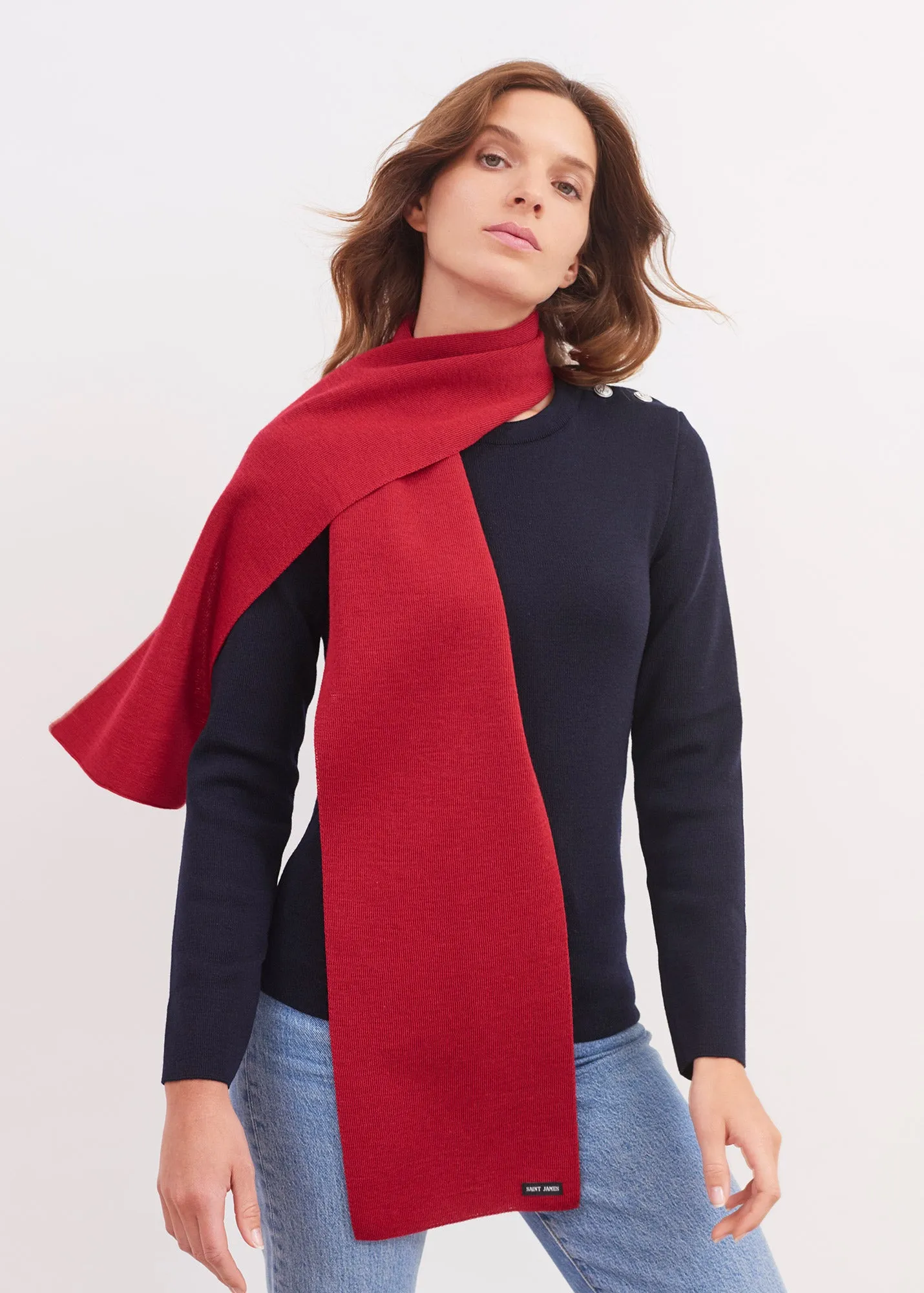 Echarpe unie Scarf - en pure laine vierge (MEDOC)