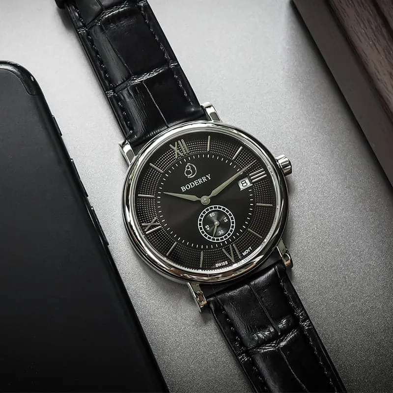 ELEGANT - Swiss Quartz Movement Watch | Black Dial