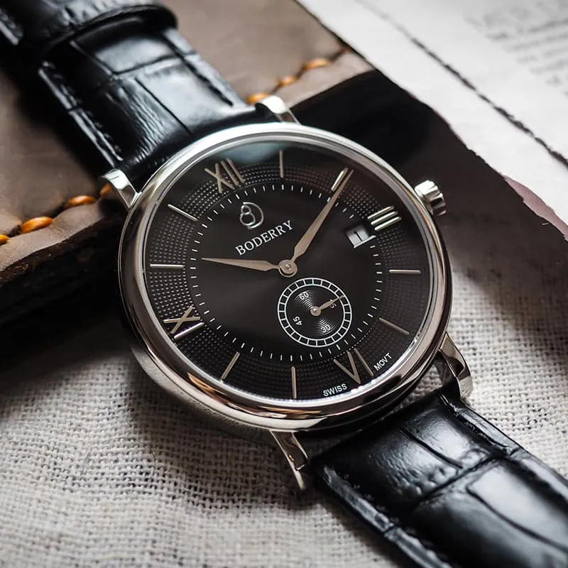 ELEGANT - Swiss Quartz Movement Watch | Black Dial