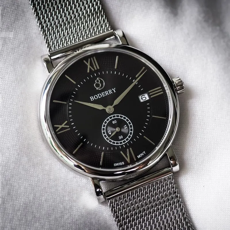 ELEGANT - Swiss Quartz Movement Watch | Black Dial