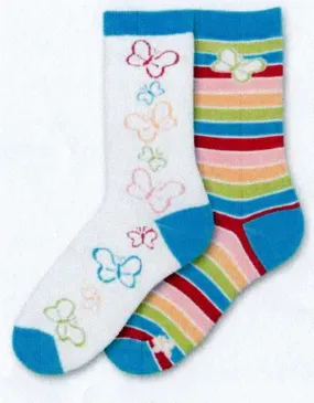 FBF Butterfly Mismatch Novelty Sock