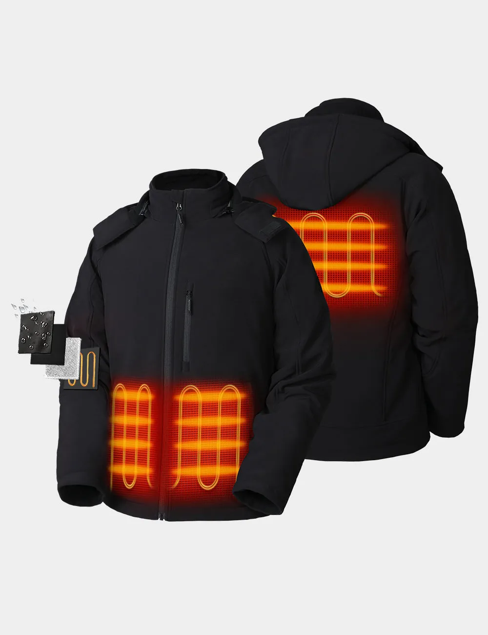 Final Sale - Men's Heated Jacket with Pocket Heating (Apparel Only)