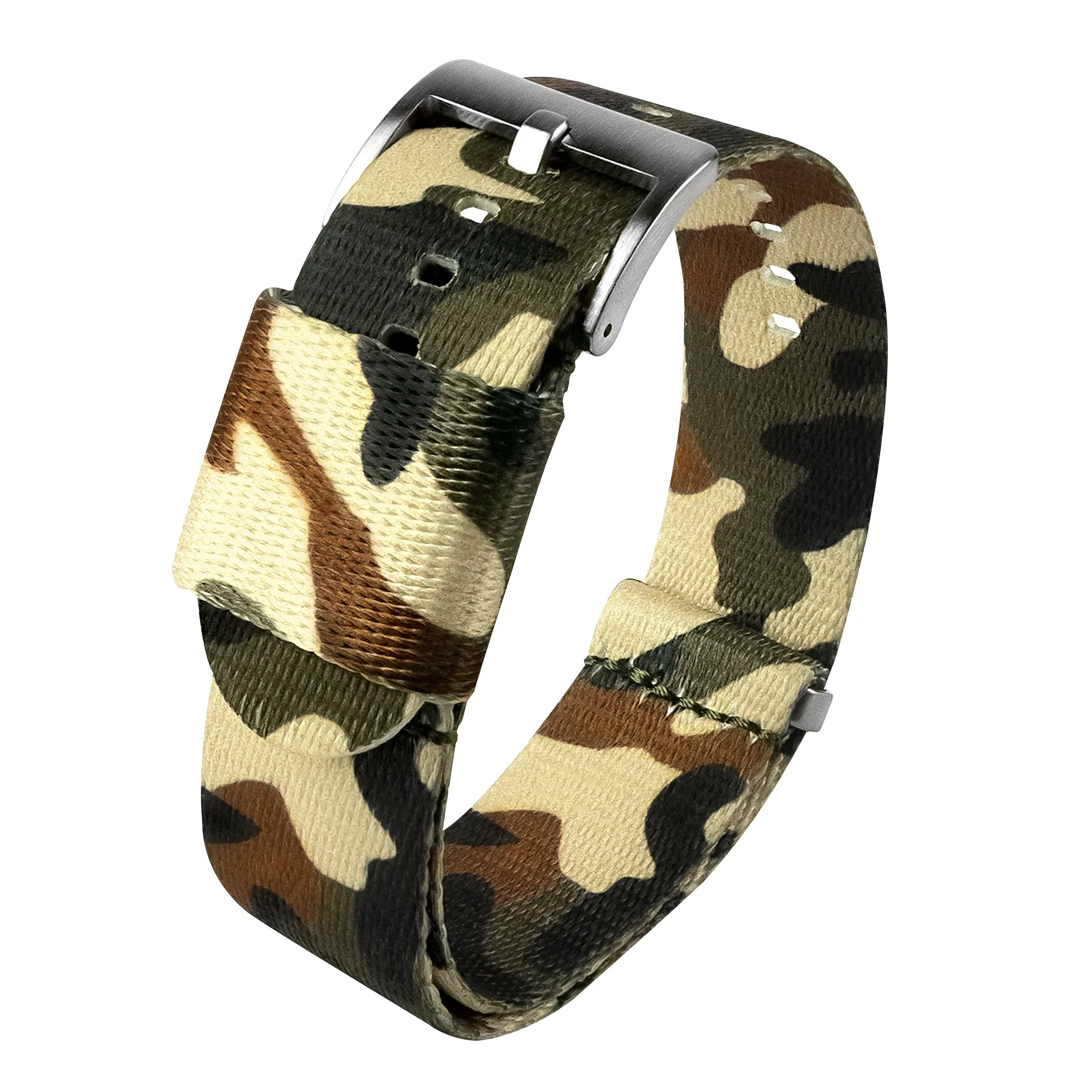 Forest Camouflage Elite Nylon NATO® Style Watch Band (18mm - 24mm SALE)