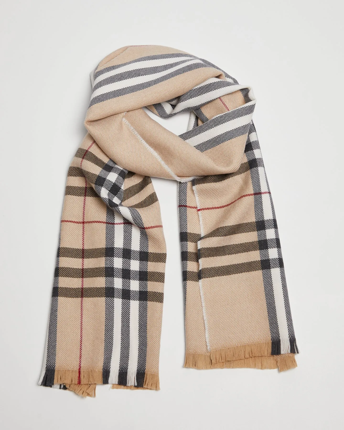 Foxford Classic Camel Merino Wool Scarf