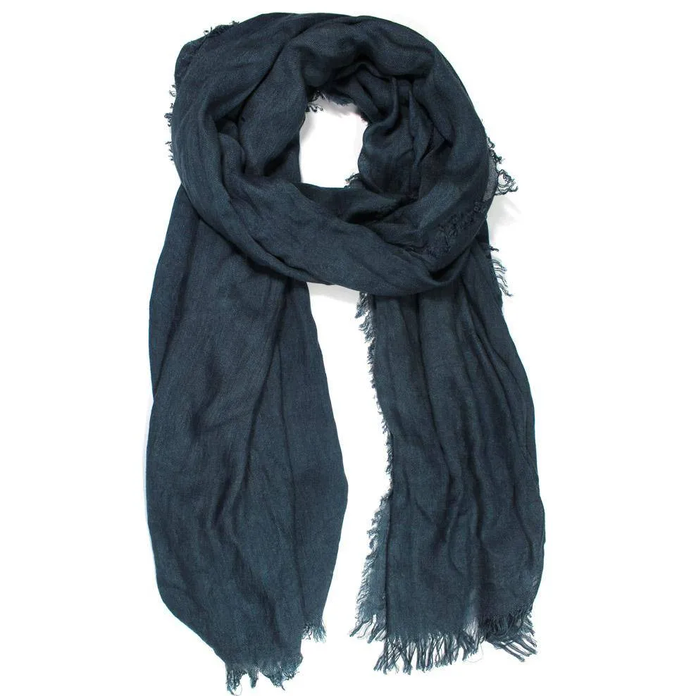 Fringe Pashmina - Charcoal Grey