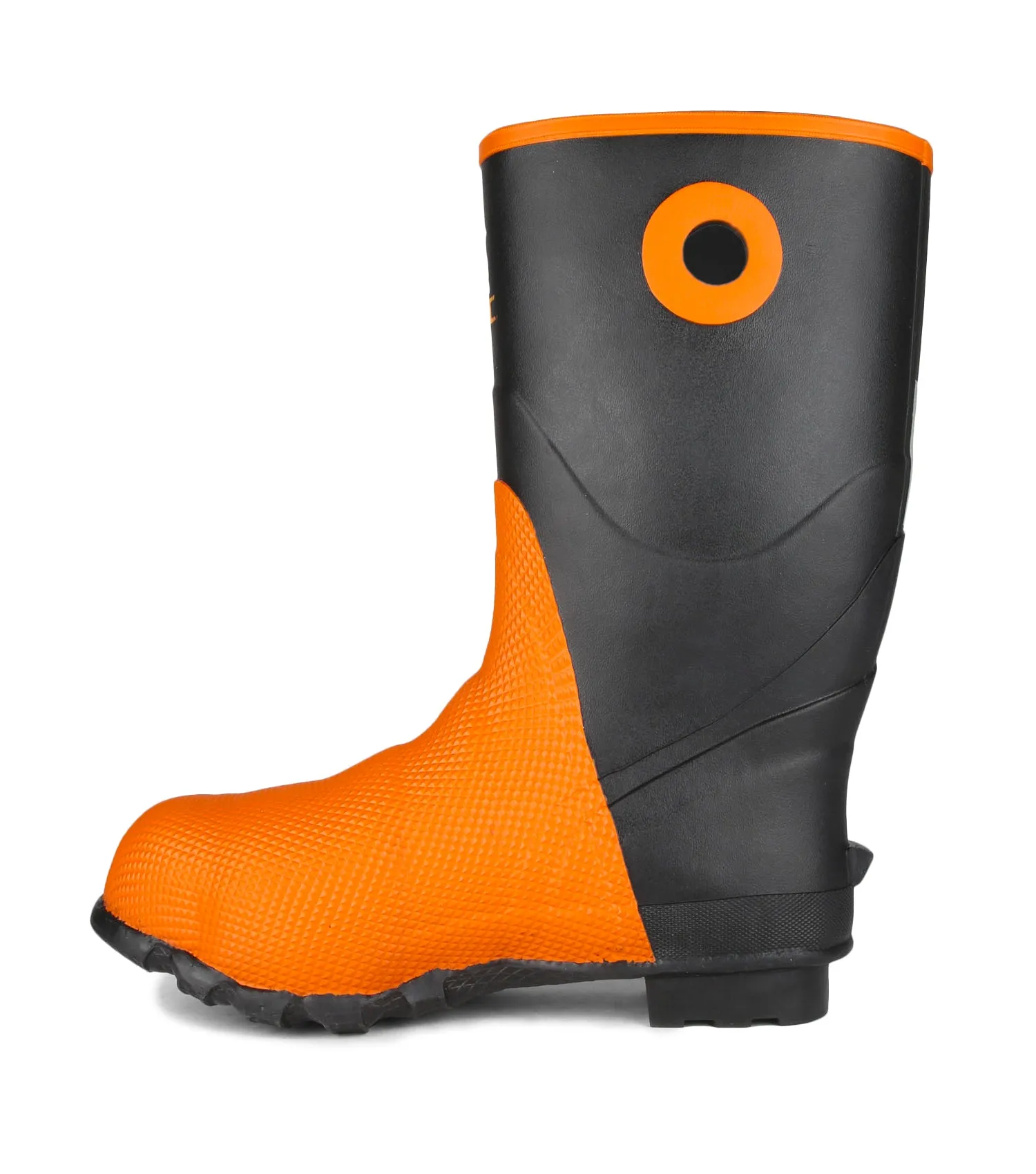 Geo II, Black & Orange | 14'' Rubber Work Boots | Metguard Protection