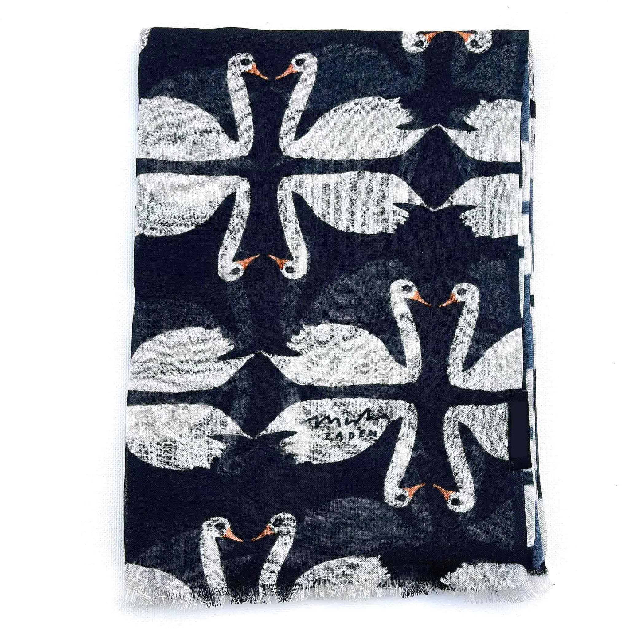 Geometric Swans Modal Scarf