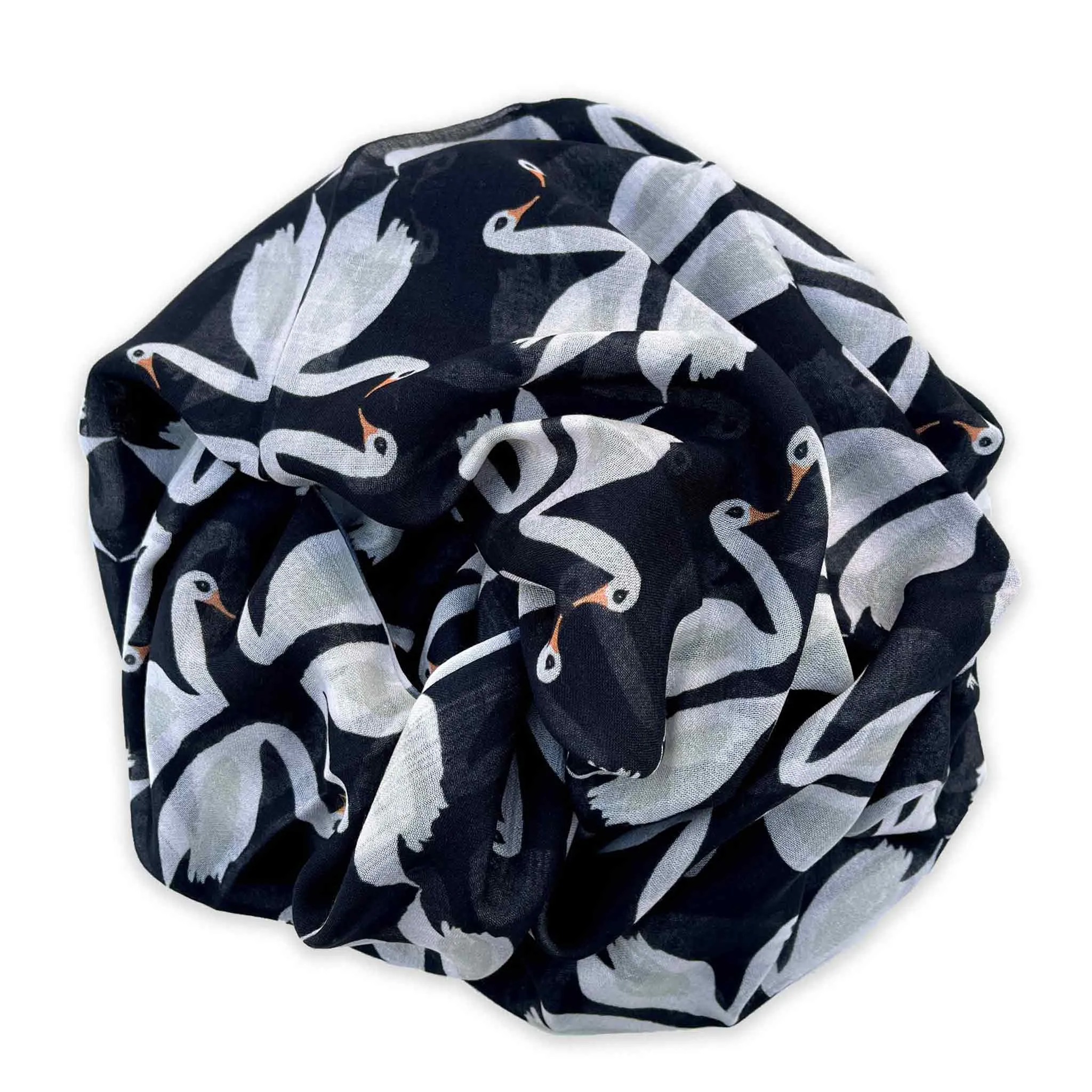 Geometric Swans Modal Scarf