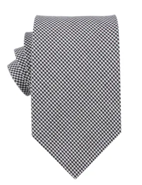 Gingham Tie - Black & White