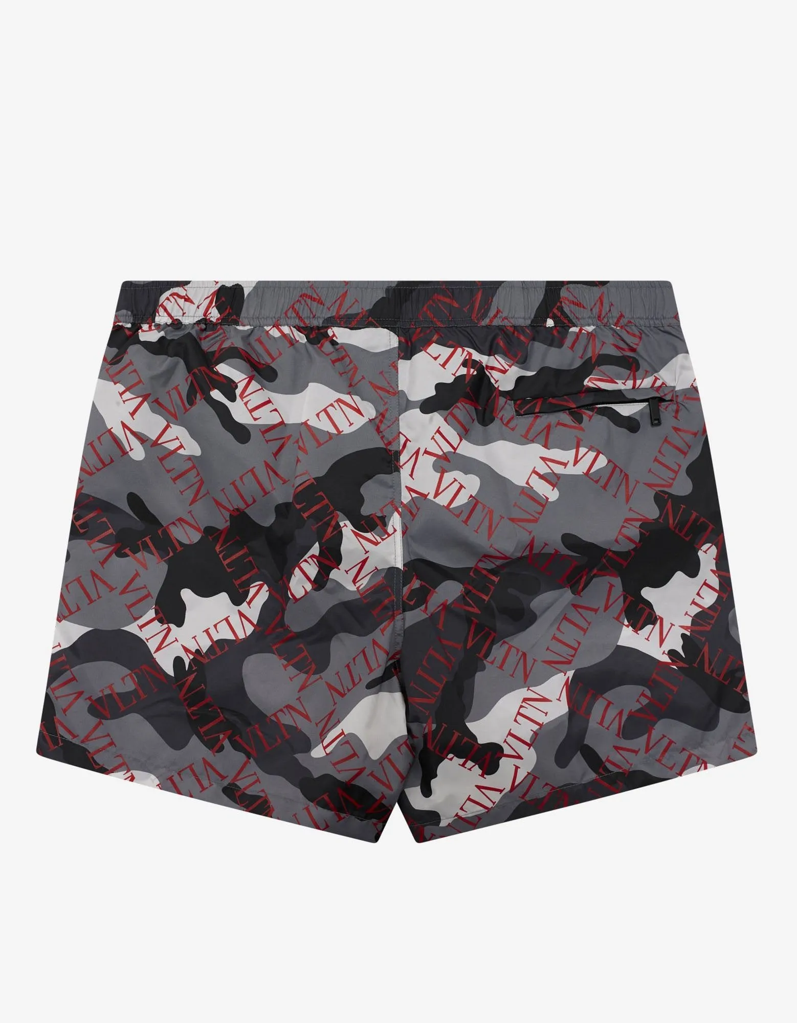 Grey Camouflage VLTN Grid Swim Shorts -