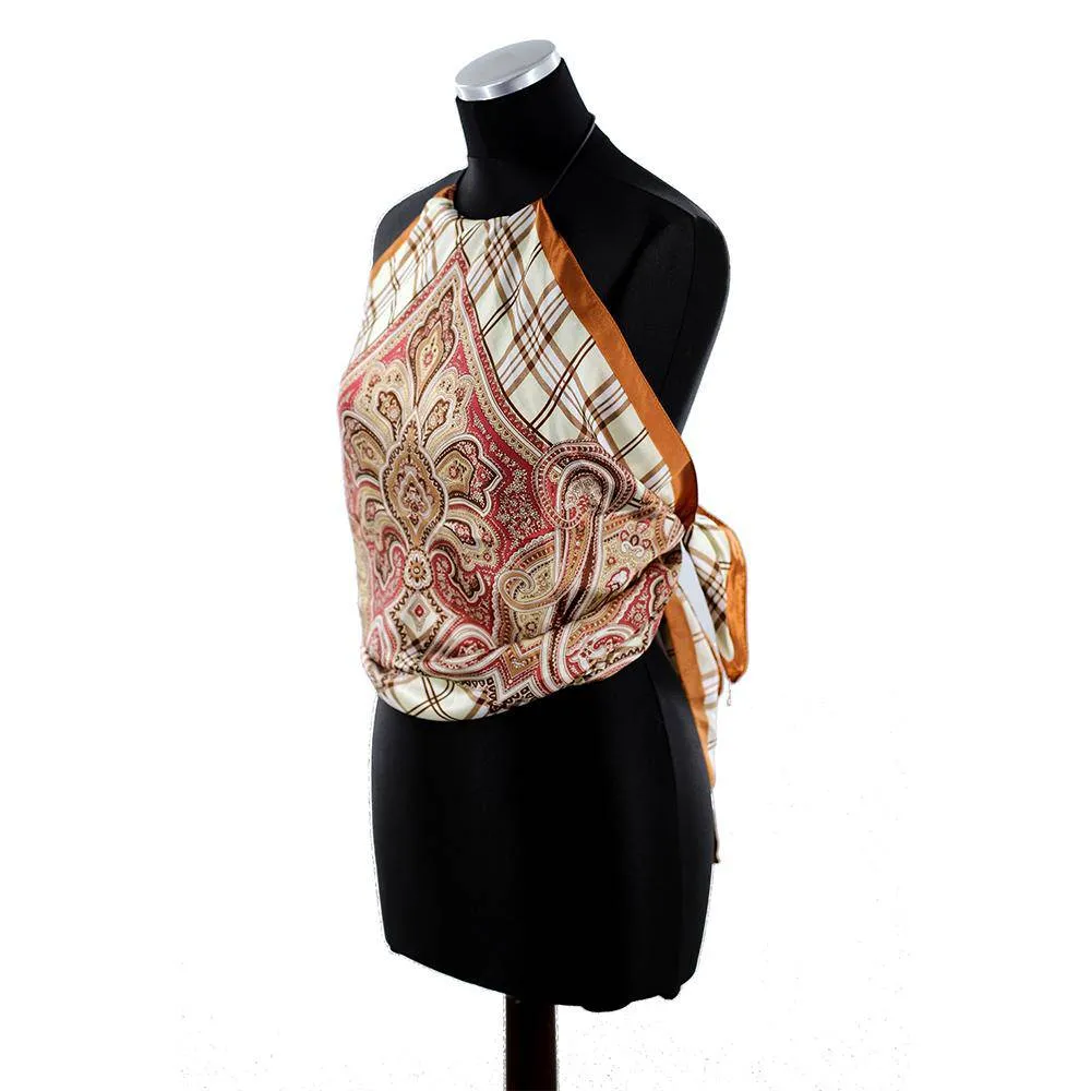 Halter Top Scarf - Light Brown