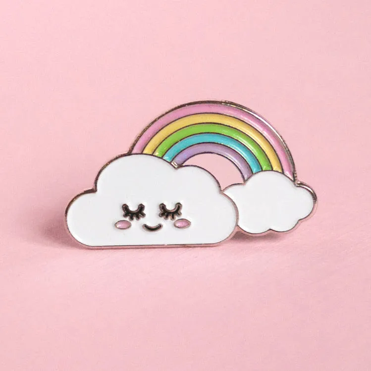 Happy Cloud Rainbow Pin