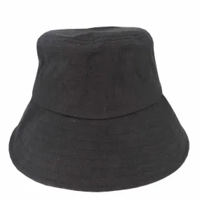 Hemp - Mid Brim - Casual Bucket Hat - Black