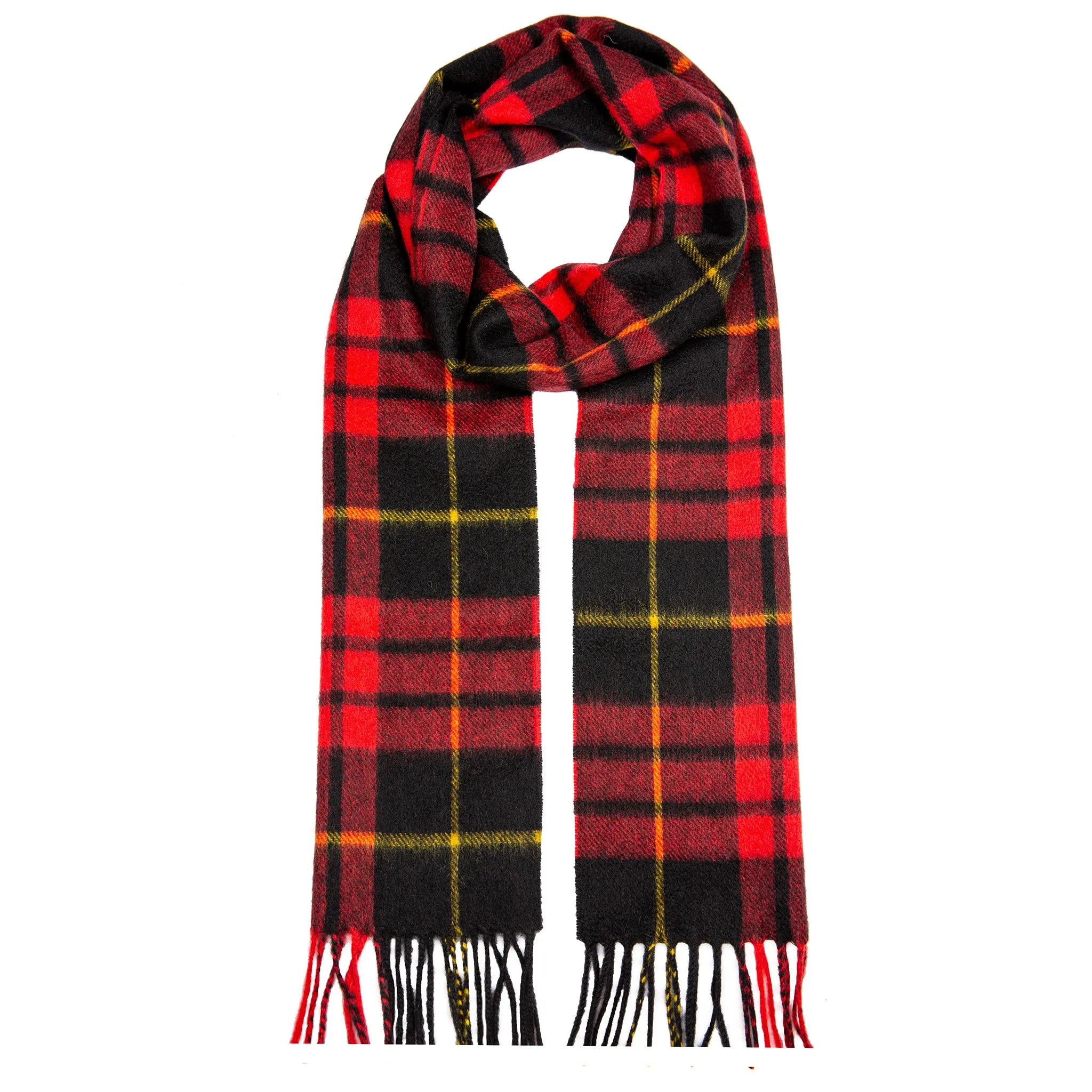 Heritage Bold Check Cashmere Scarf with Tassels