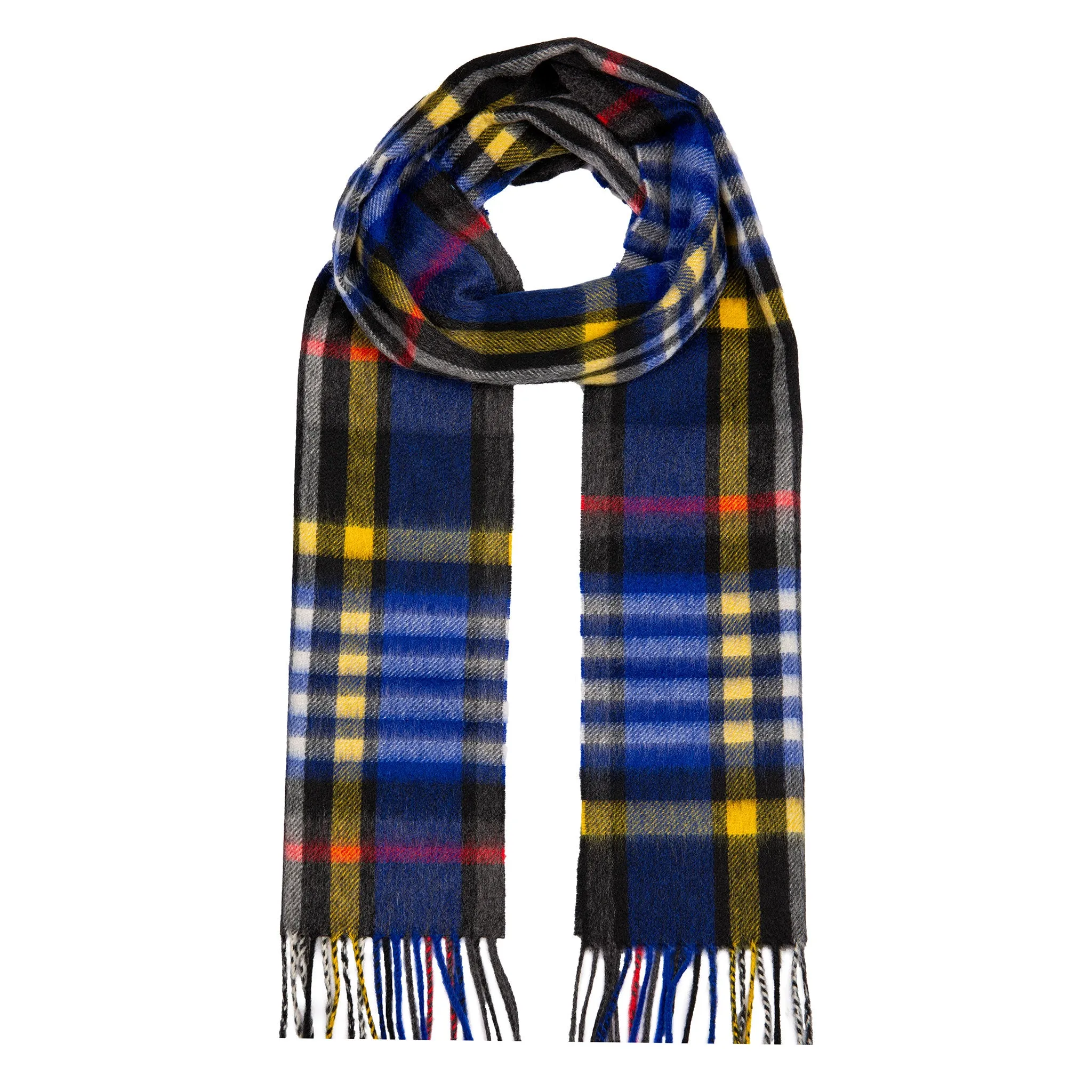 Heritage Bold Check Cashmere Scarf with Tassels