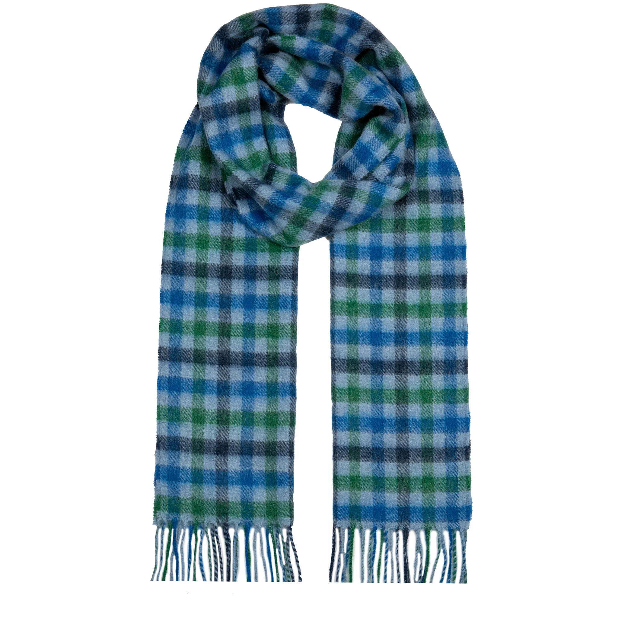 Heritage Bold Check Cashmere Scarf with Tassels