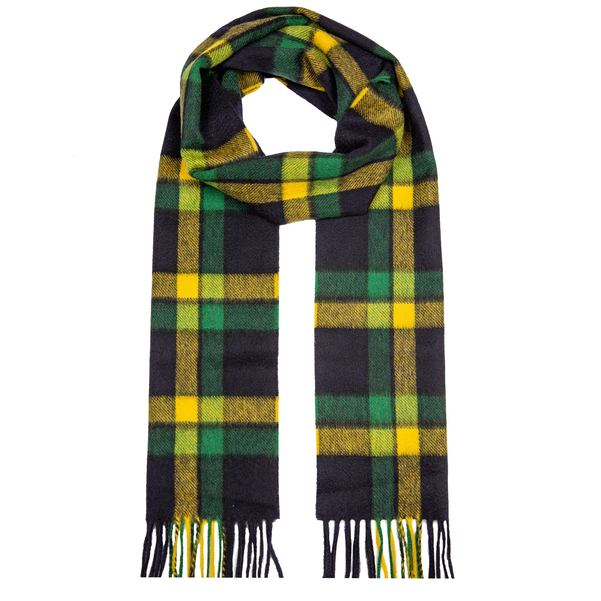 Heritage Bold Check Cashmere Scarf with Tassels