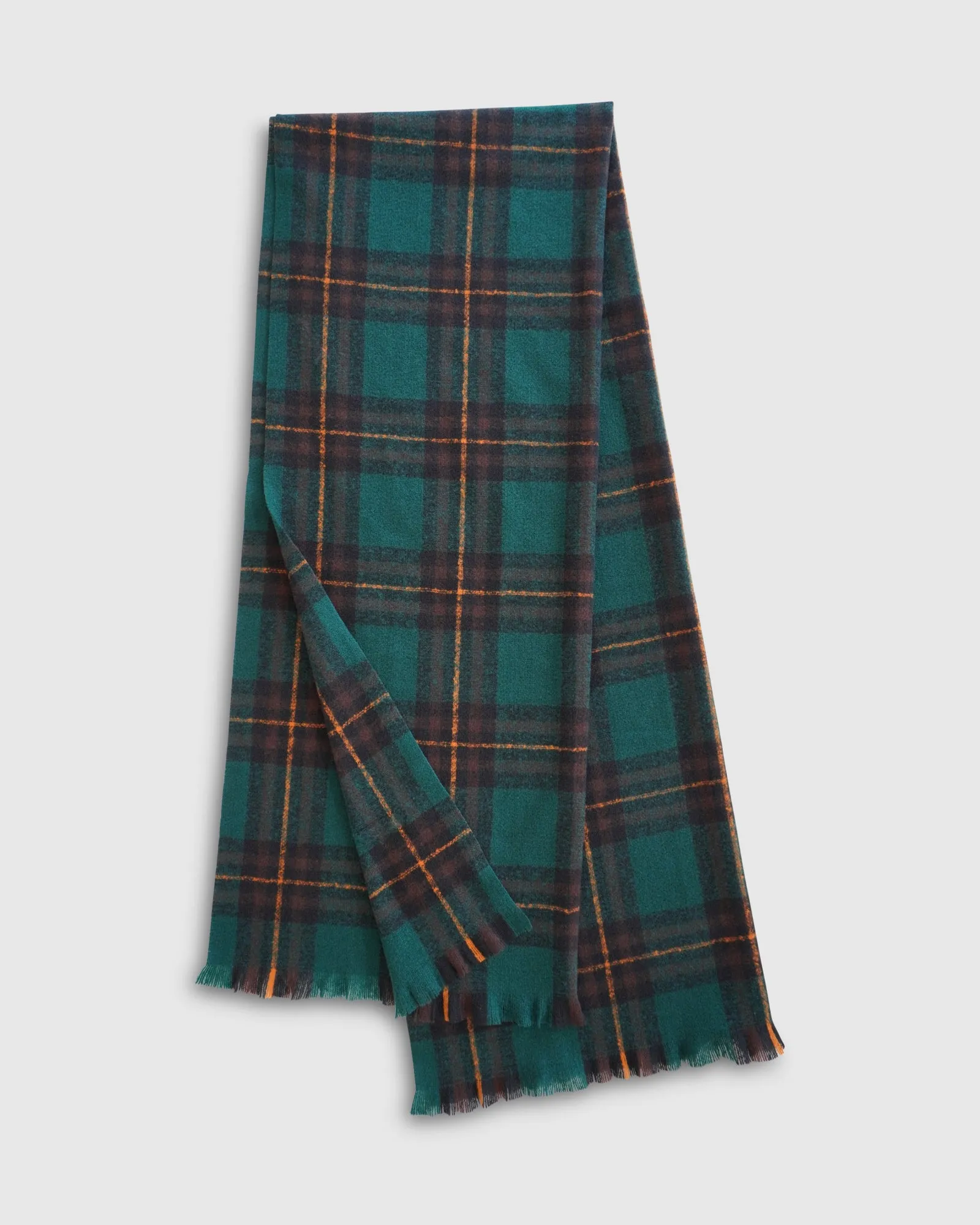 I'll Be Waiting Scarf - Green Plaid