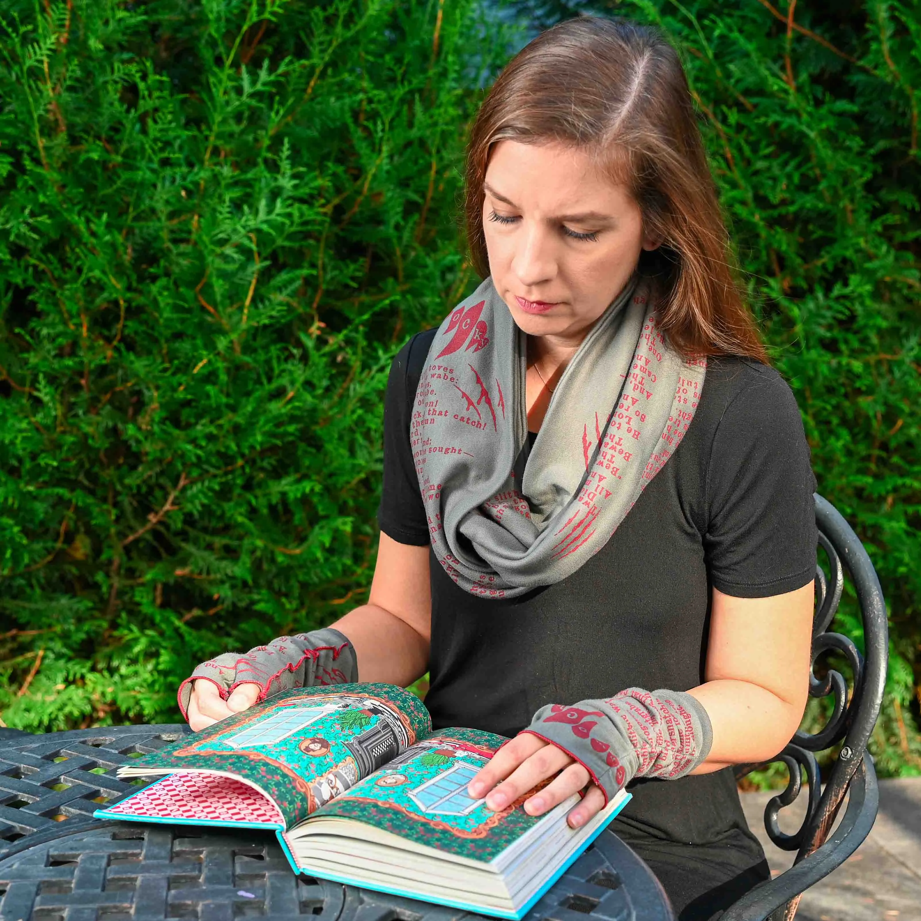 Jabberwocky Book Scarf