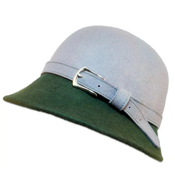 Jeanne Simmons - 2 Tone Cloche Hat