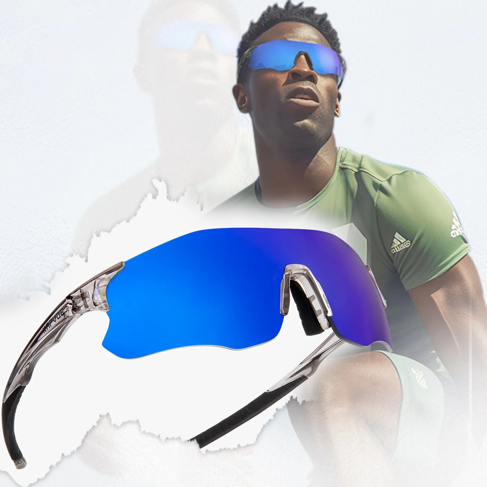 Kapvoe Running Glasses Sports Sunglasses