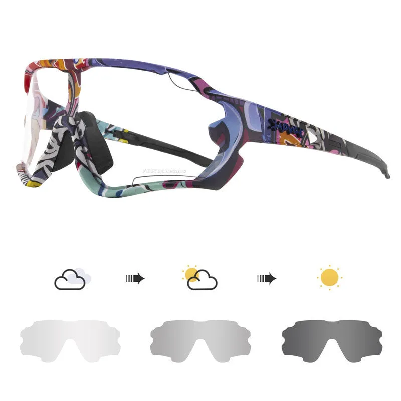 KEBR Photochromic UV Protection Cycling Sunglasses