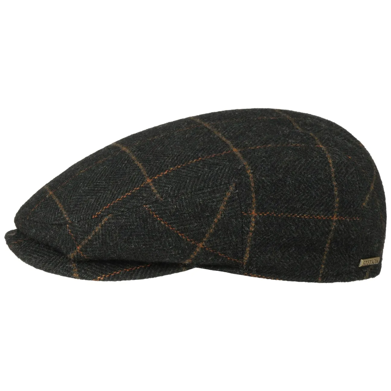 Kent Wool Ivy Plaid Cap with Earflaps by Stetson